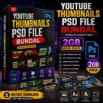 YouTube Thumbnails PSD File Bundle
