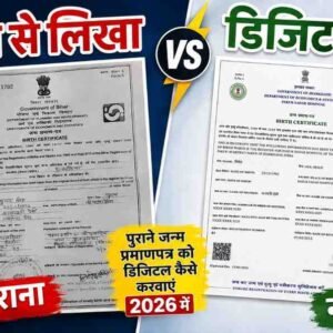 janm praman ptra ko digital karne hetu form